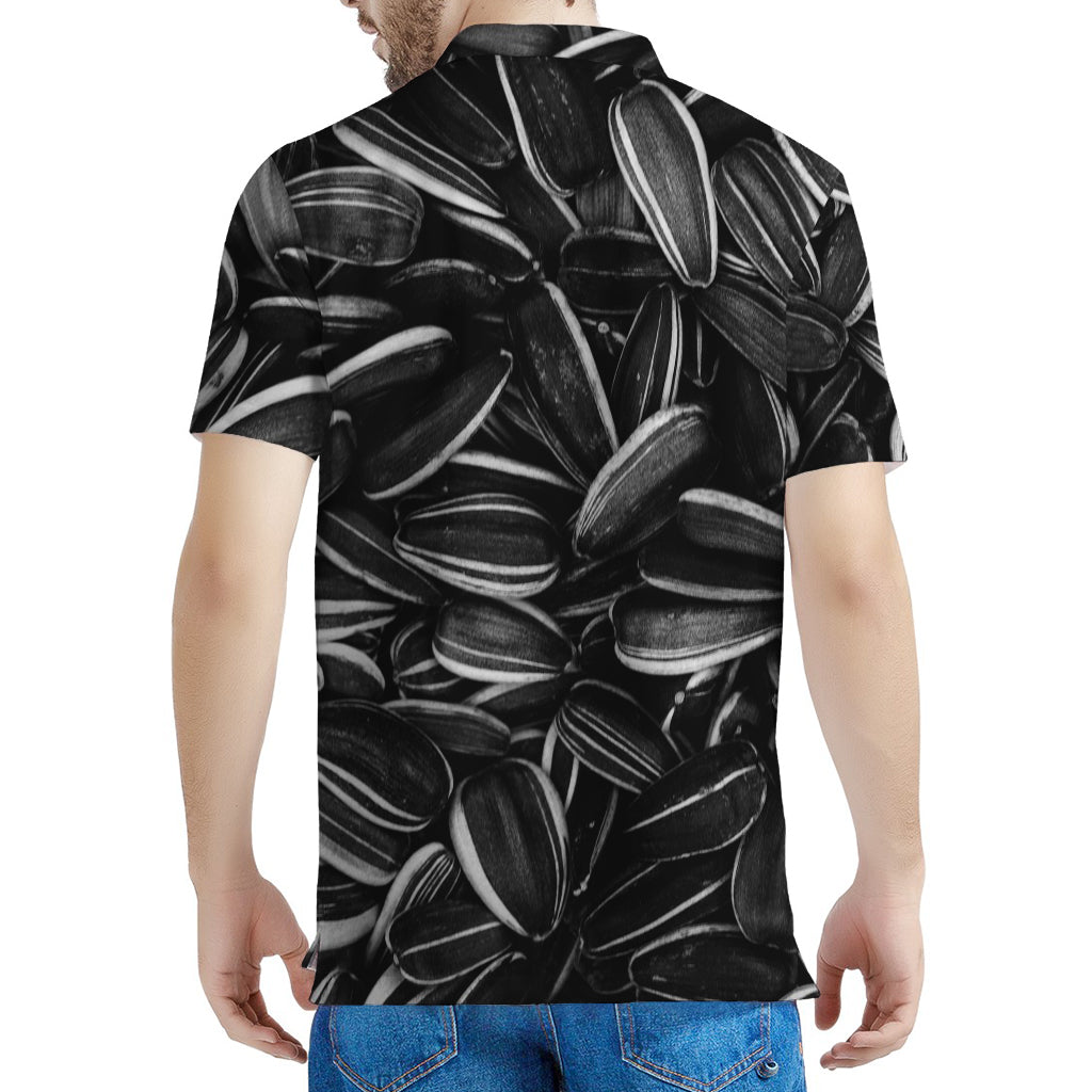 Sunflower Seeds Print Men's Polo Shirt