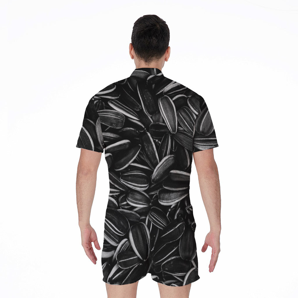 Sunflower Seeds Print Men's Rompers