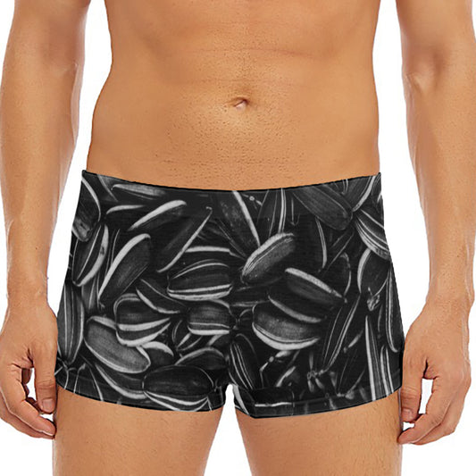 Sunflower Seeds Print Men's Short Boxer Briefs