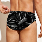 Sunflower Seeds Print Men's Swim Briefs