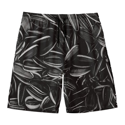 Sunflower Seeds Print Men's Swim Trunks