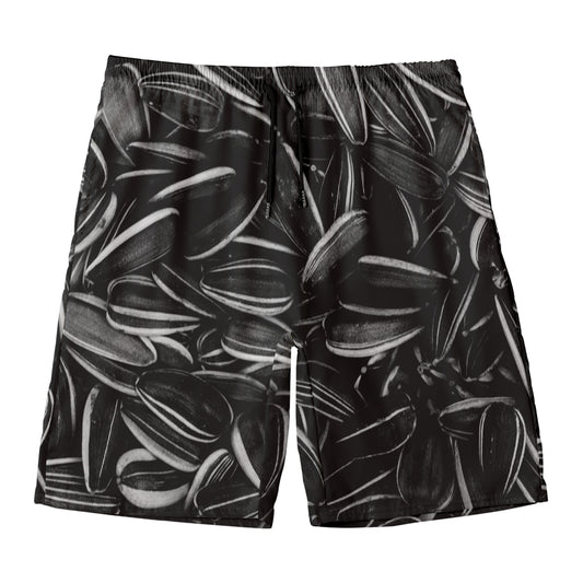 Sunflower Seeds Print Men's Swim Trunks