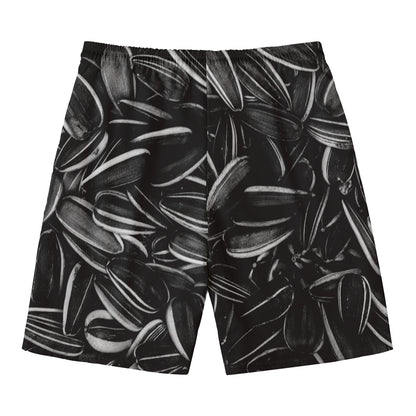 Sunflower Seeds Print Men's Swim Trunks