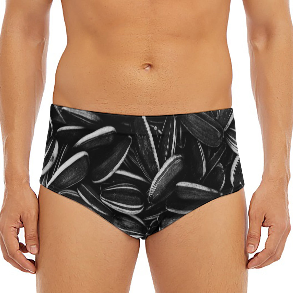 Sunflower Seeds Print Men's Triangle Swim Briefs