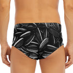 Sunflower Seeds Print Men's Triangle Swim Briefs