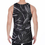 Sunflower Seeds Print Men's Velvet Tank Top