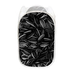 Sunflower Seeds Print Mesh Laundry Hamper