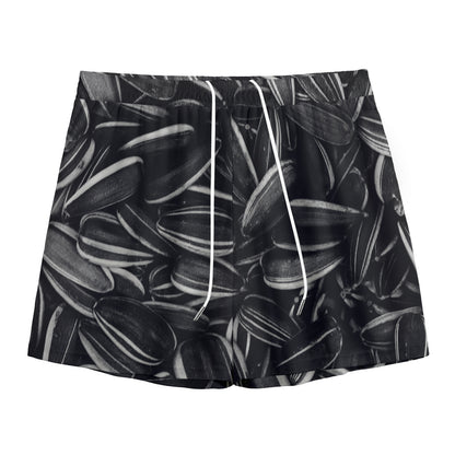 Sunflower Seeds Print Mesh Shorts