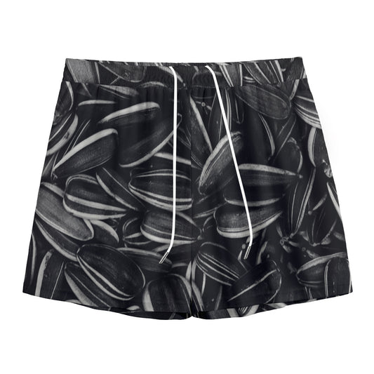 Sunflower Seeds Print Mesh Shorts