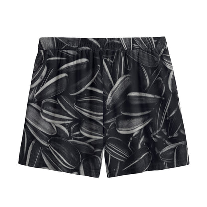 Sunflower Seeds Print Mesh Shorts