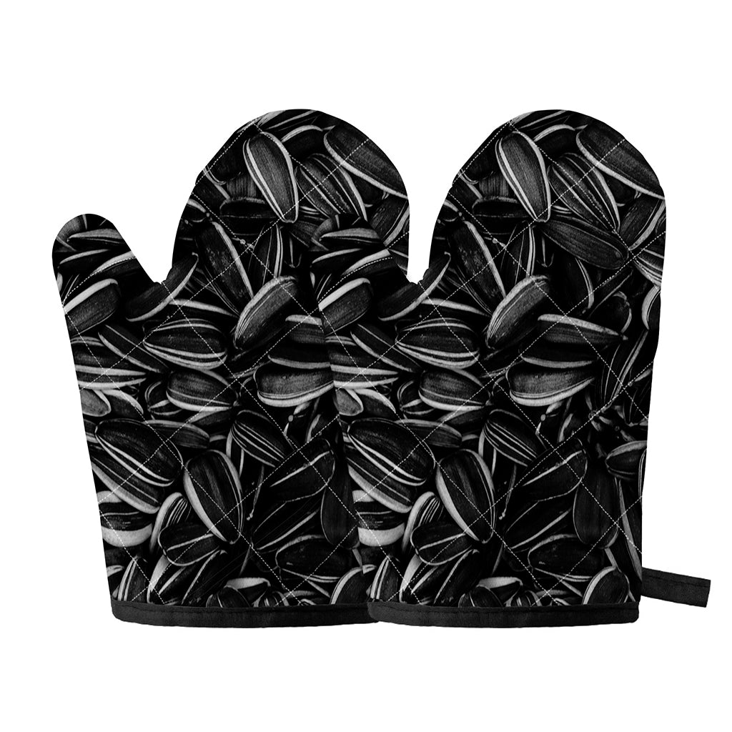 Sunflower Seeds Print Oven Mitts