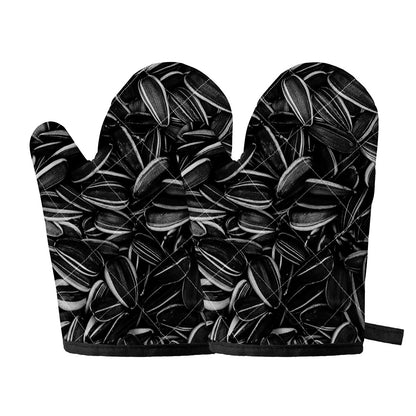 Sunflower Seeds Print Oven Mitts