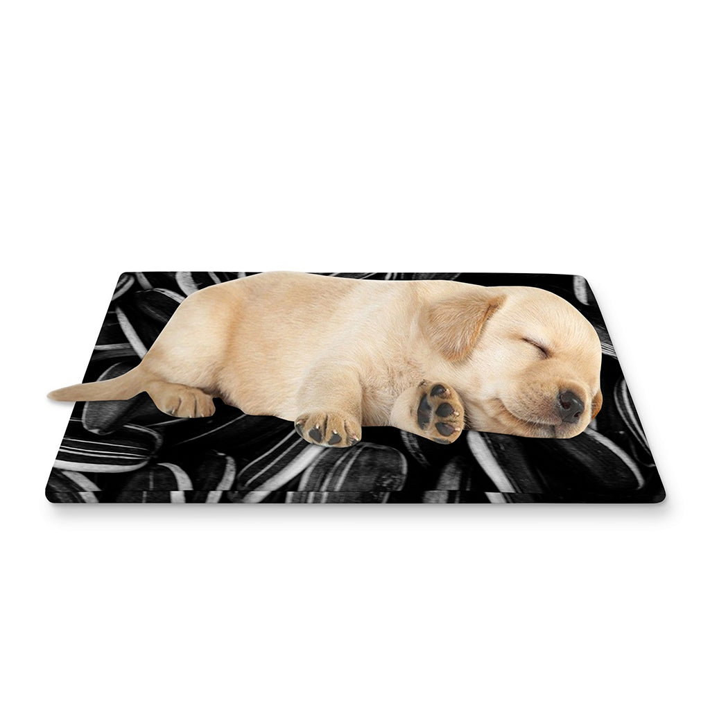 Sunflower Seeds Print Pet Cooling Mat Cover