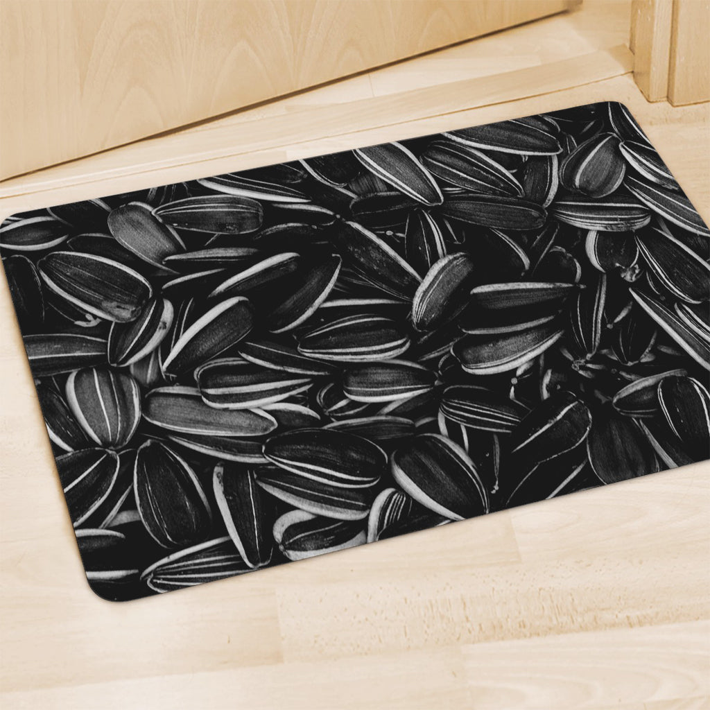 Sunflower Seeds Print Polyester Doormat