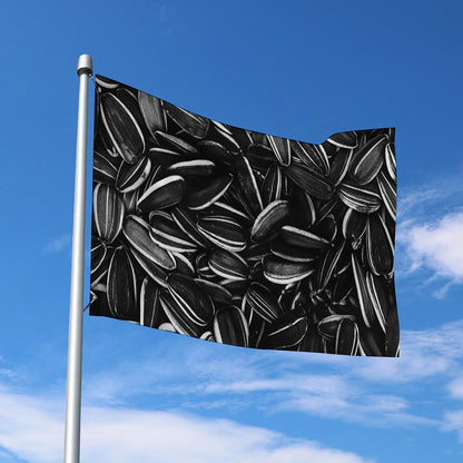 Sunflower Seeds Print Polyester Flag