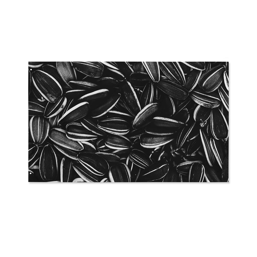Sunflower Seeds Print Polyester Flag