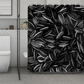 Sunflower Seeds Print Polyester Shower Curtain