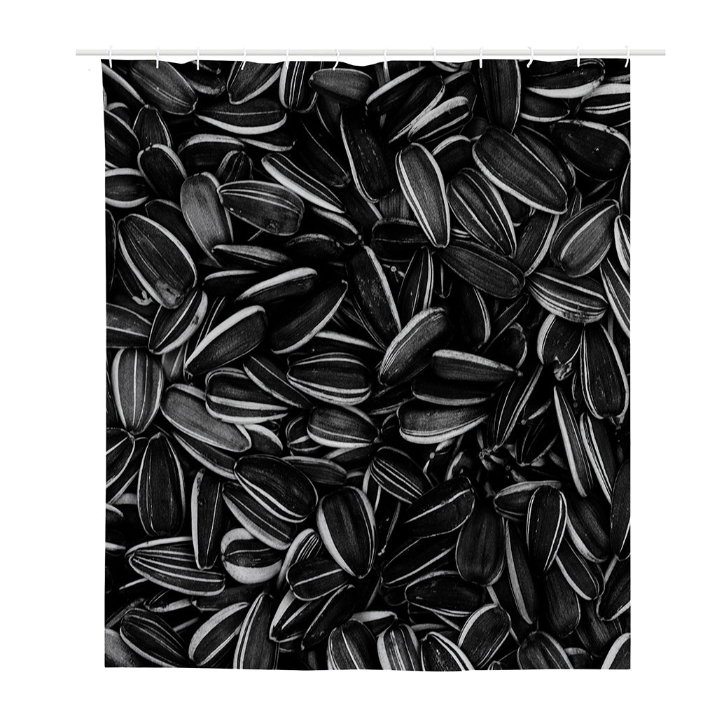 Sunflower Seeds Print Polyester Shower Curtain