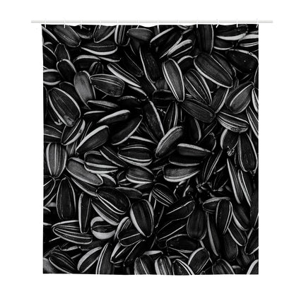 Sunflower Seeds Print Polyester Shower Curtain