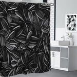 Sunflower Seeds Print Premium Shower Curtain