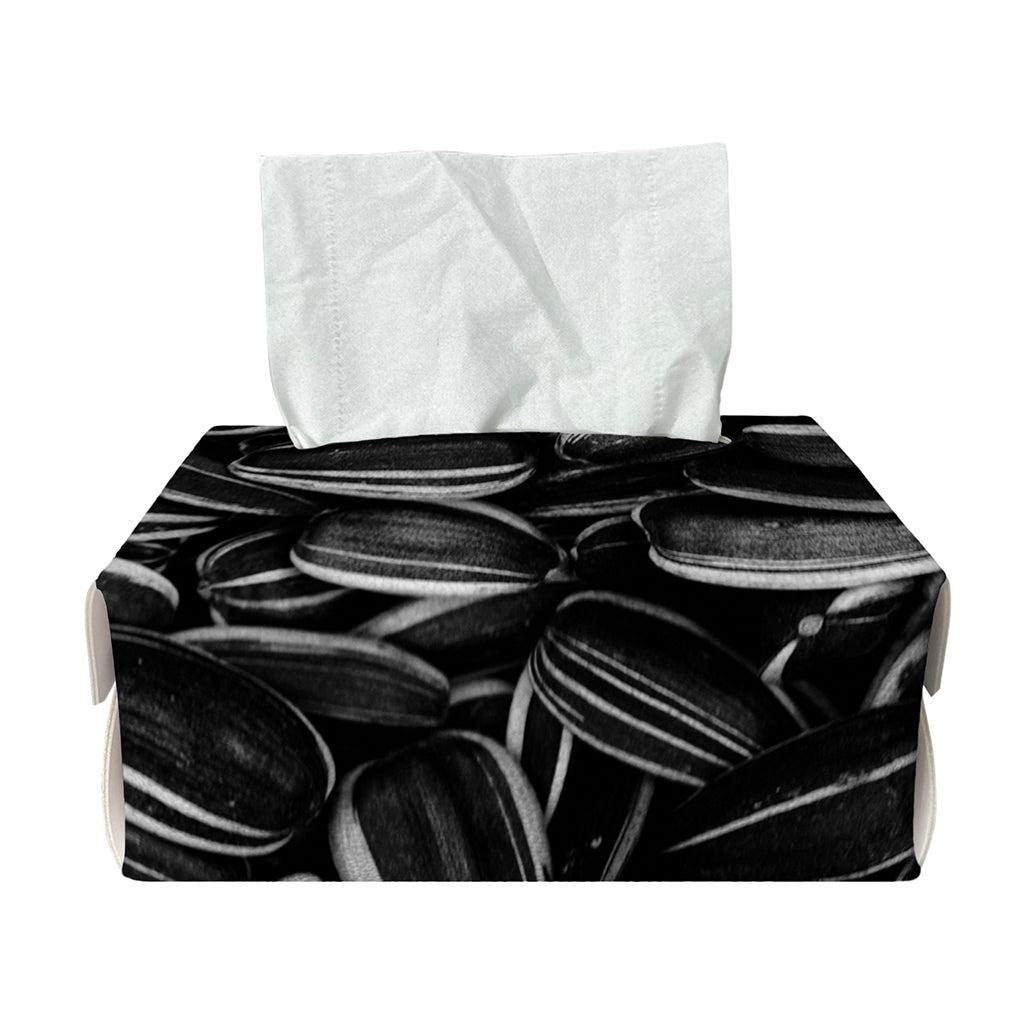 Sunflower Seeds Print Rectangle Tissue Box Cover