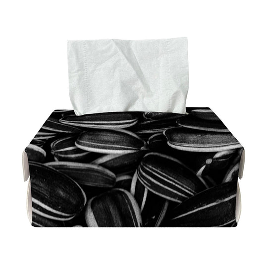 Sunflower Seeds Print Rectangle Tissue Box Cover