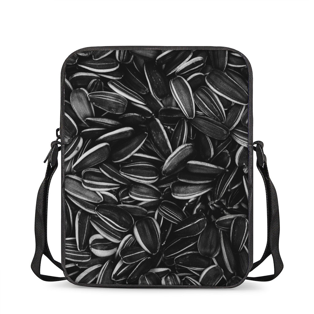 Sunflower Seeds Print Rectangular Crossbody Bag