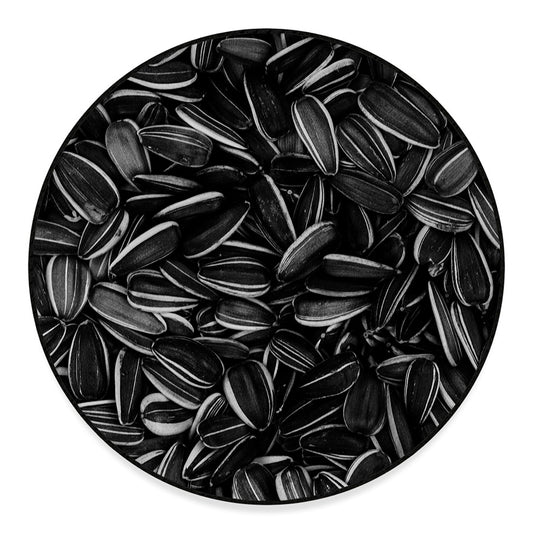 Sunflower Seeds Print Round Floor Mat
