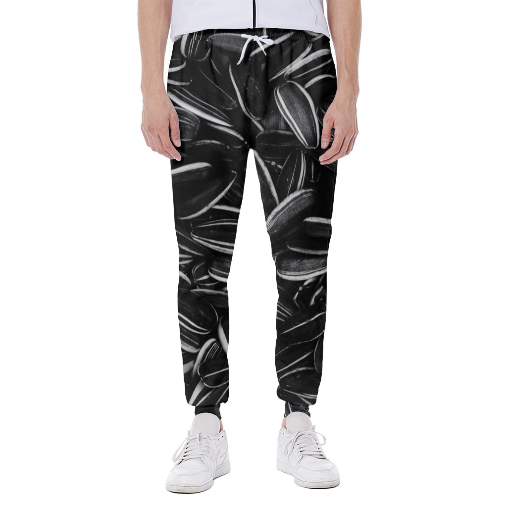 Sunflower Seeds Print Scuba Joggers