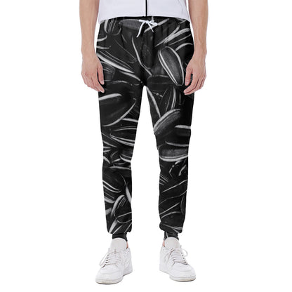 Sunflower Seeds Print Scuba Joggers