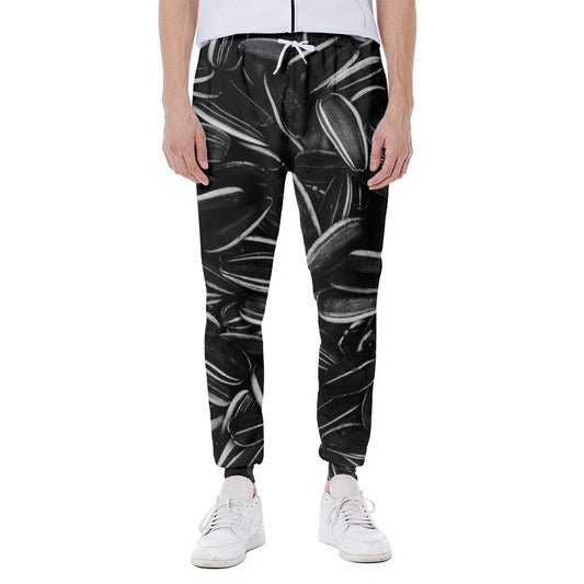 Sunflower Seeds Print Scuba Joggers