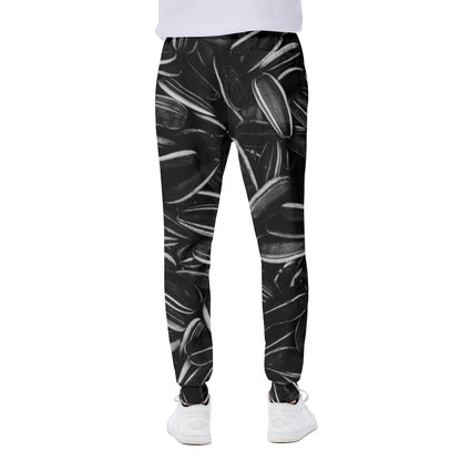 Sunflower Seeds Print Scuba Joggers