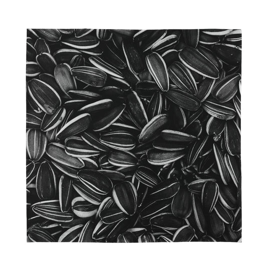 Sunflower Seeds Print Silk Bandana