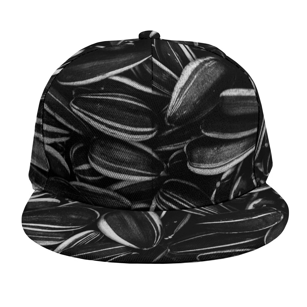 Sunflower Seeds Print Snapback Cap