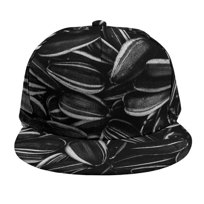 Sunflower Seeds Print Snapback Cap