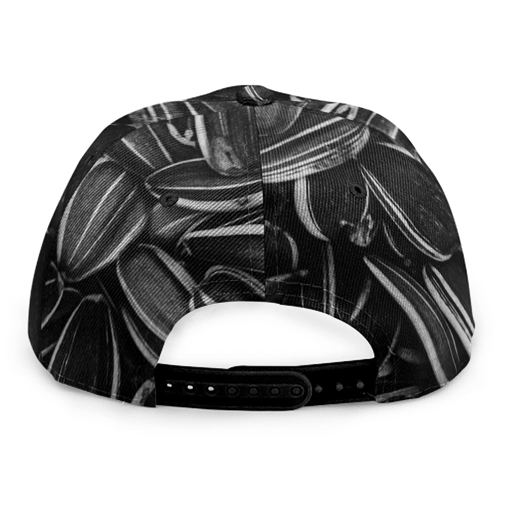 Sunflower Seeds Print Snapback Cap