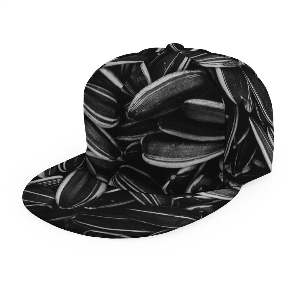 Sunflower Seeds Print Snapback Cap