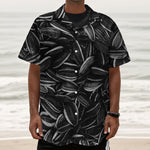 Sunflower Seeds Print Textured Short Sleeve Shirt