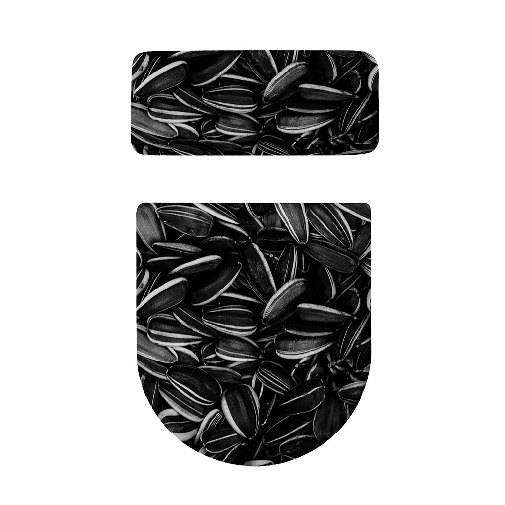 Sunflower Seeds Print Toilet Lid And Tank Cover Set