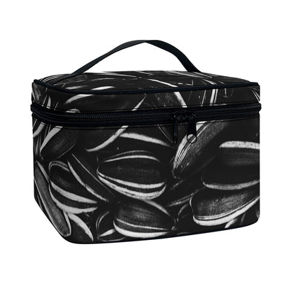 Sunflower Seeds Print Travel Makeup Bag