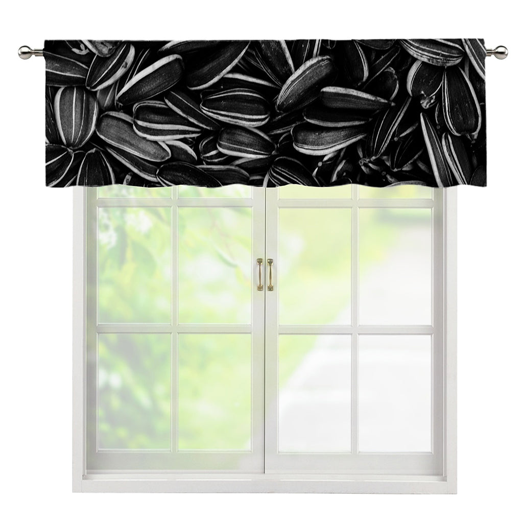 Sunflower Seeds Print Window Valance