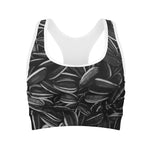 Sunflower Seeds Print Women's Sports Bra