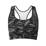 Sunflower Seeds Print Women's Sports Bra