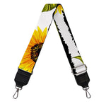 Sunflower Striped Pattern Print Bag Strap