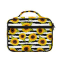 Sunflower Striped Pattern Print Briefcase Bible Bag