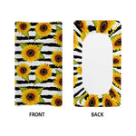 Sunflower Striped Pattern Print Changing Pad Cover