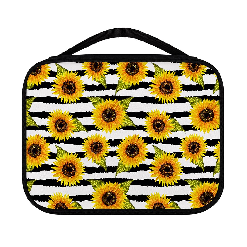 Sunflower Striped Pattern Print Classic Bible Case