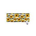 Sunflower Striped Pattern Print Extended Mouse Pad