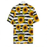 Sunflower Striped Pattern Print Hawaiian Shirt