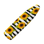 Sunflower Striped Pattern Print Ironing Board Cover